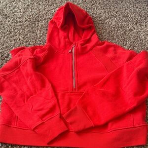 lululemon athletica Red Scuba Hoodie